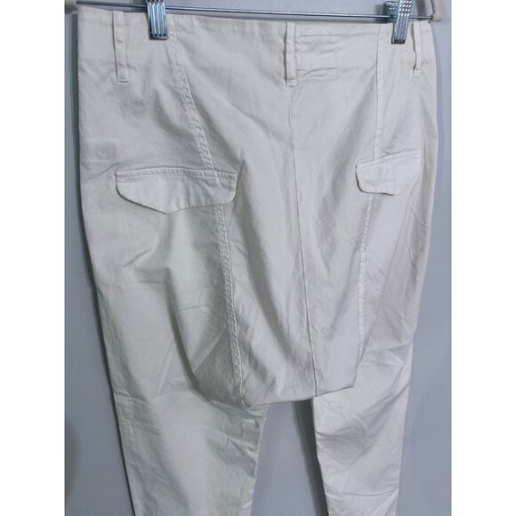 Nili Lotan Luna cotton pants size 6 drop crotch baggy trousers designer quiet - Picture 3 of 5